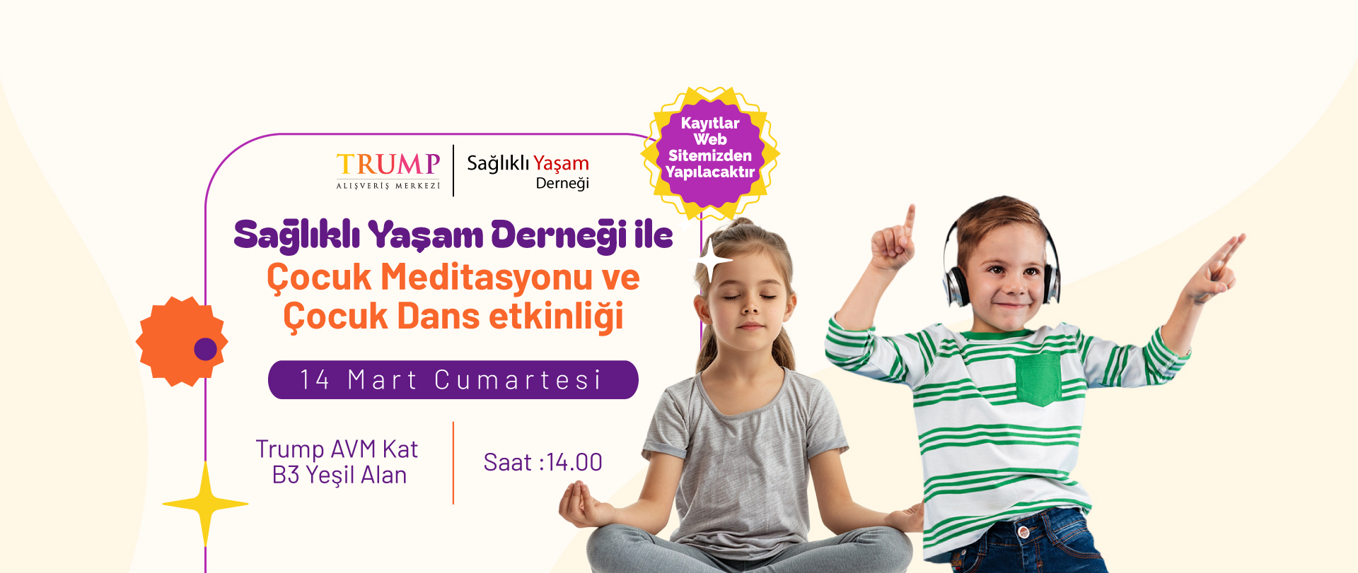 Sa�l�kl� Ya�am Derne�i ile �ocuk Meditasyonu ve �ocuk Dans Etkinli�i