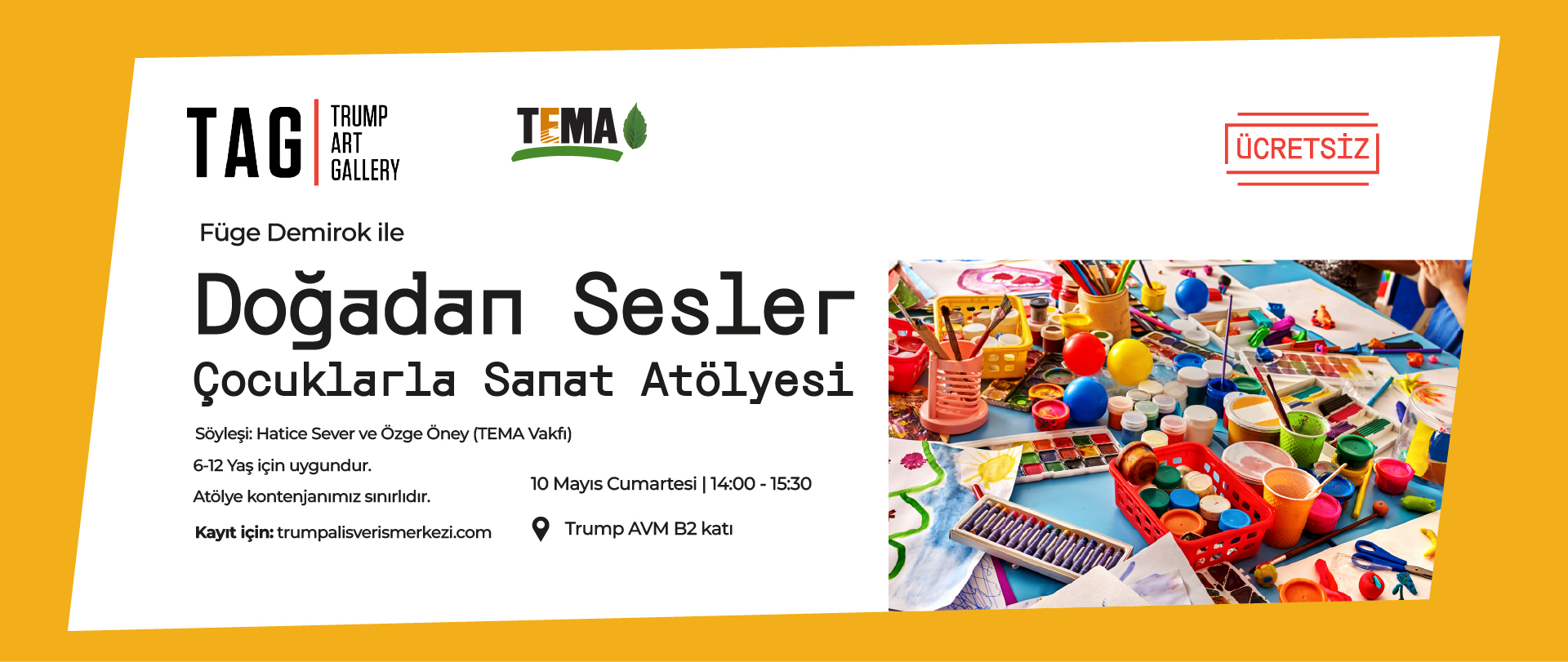 Fge Demirok ile ocuklarla Sanat Atlyesi