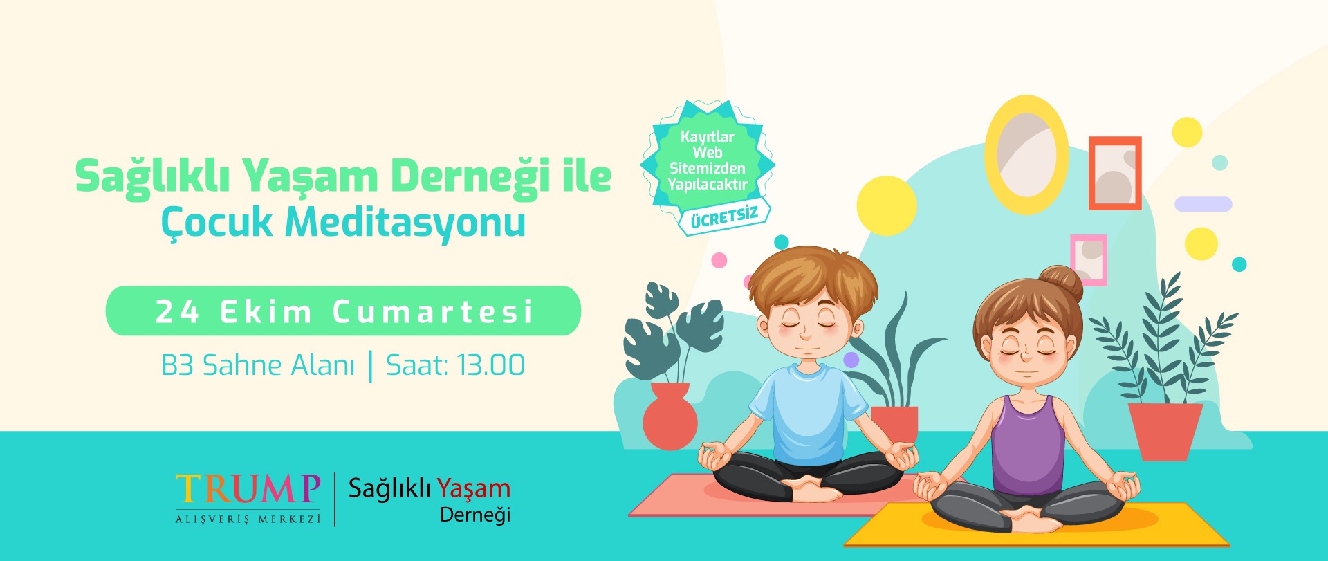 Sa�l�kl� Ya�am Derne�i ile �ocuk Meditasyonu